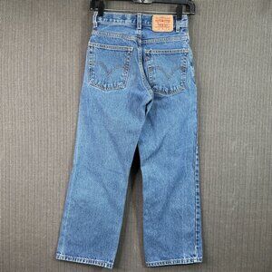 Levis 569 Boys Size 12 Slim 24x26.5 Blue Loose Straight Fit Denim Jeans